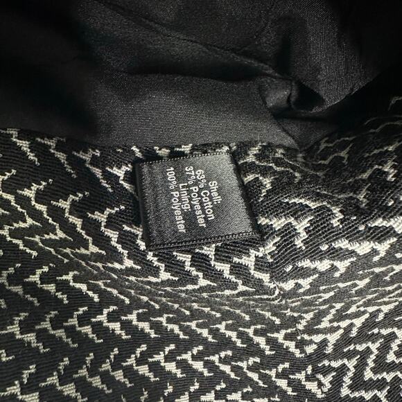 BLACK Saks Fifth Avenue Geometric Print Jacket - Size 4 - Picture 8 of 11